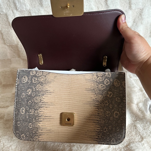 NWT! RARE! Coach C2659 Alie Shoulder Bag In Lizard Women's Crossbody Runway - Picture 7 of 14